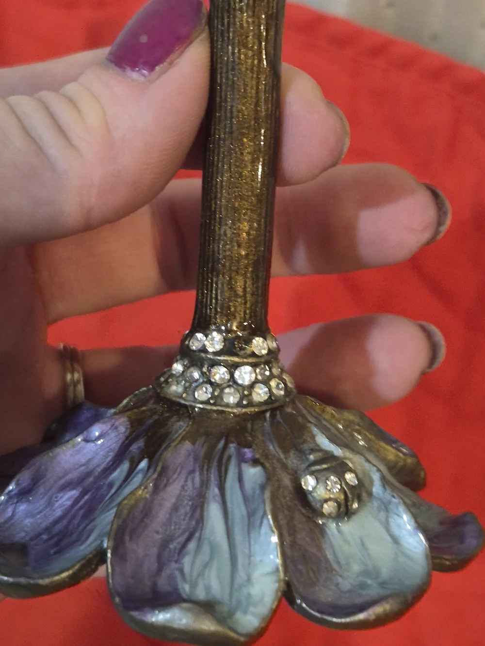 Vintage purple touch ring